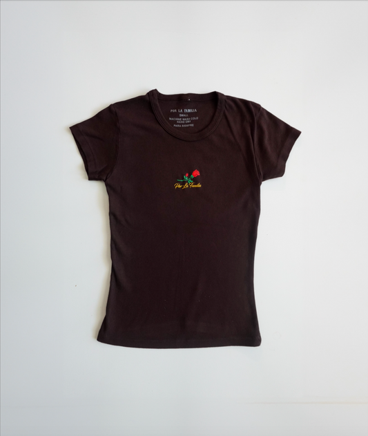 Brown baby tee