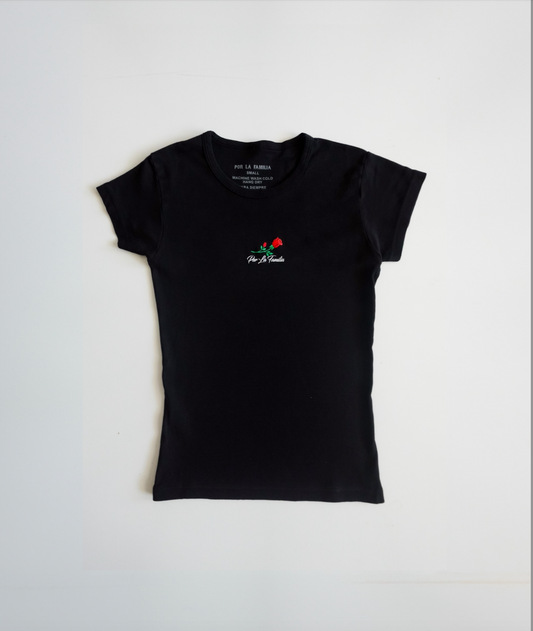 Black baby tee